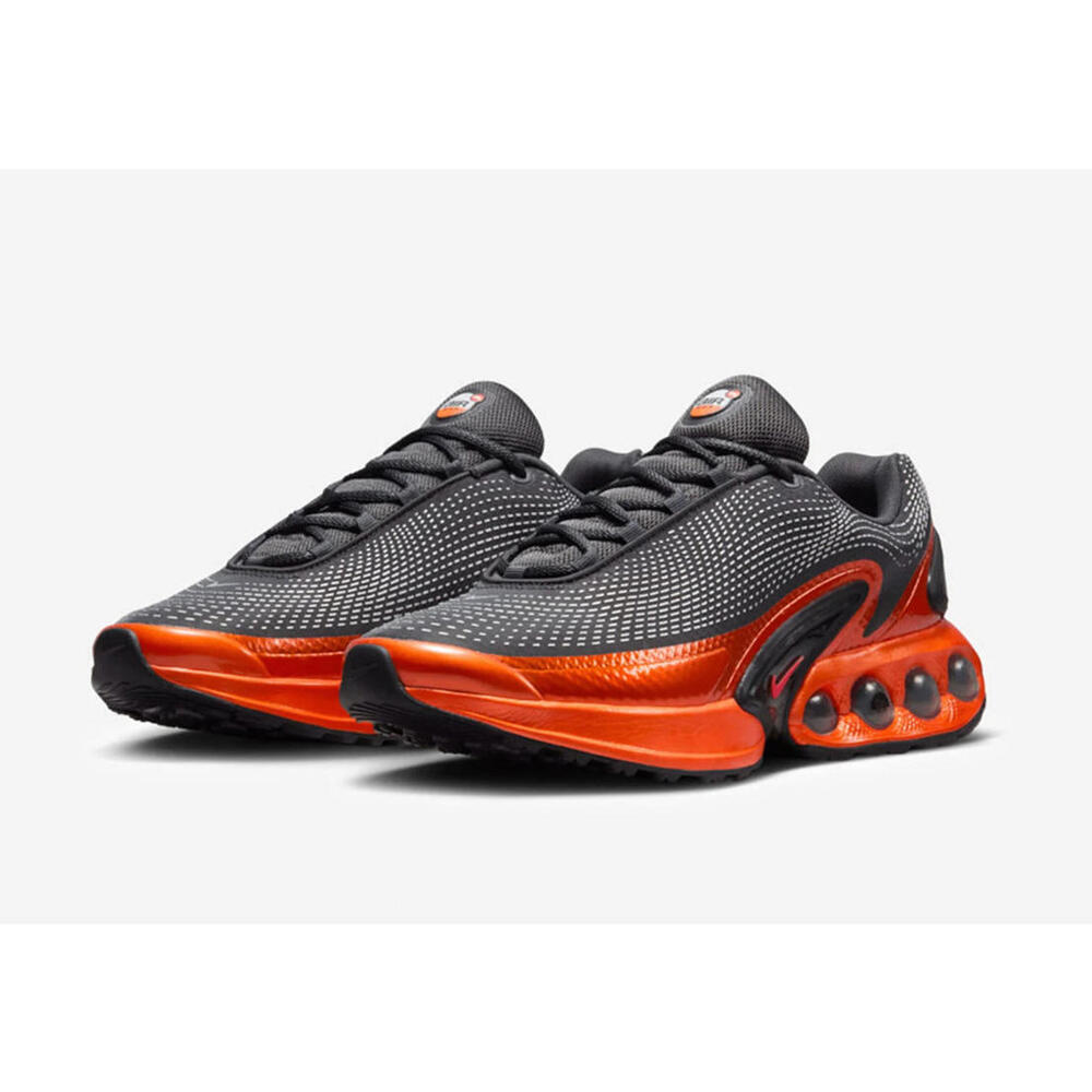 MENS NIKE AIR MAX DN QS 'DARK SMOKE GREY SALSA RED' HJ6695-001 Men's size 10